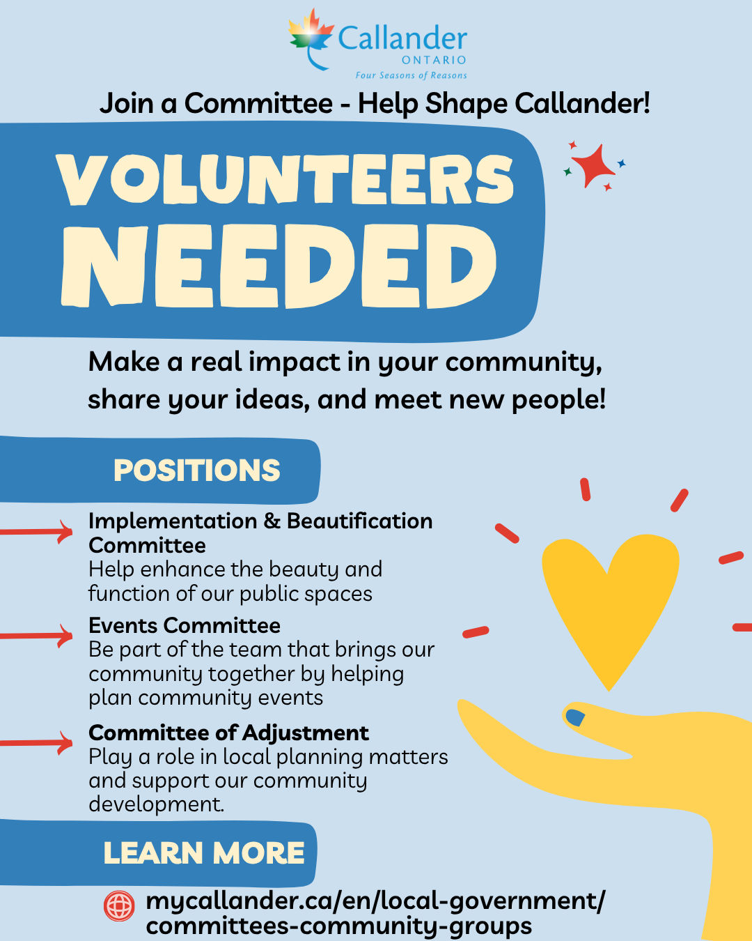🌟 Volunteers Needed – Help Shape Callander! 🌟